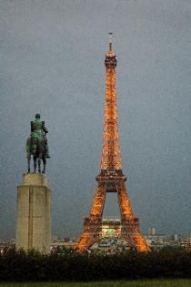 The Eiffel Tower, view from Trocadero