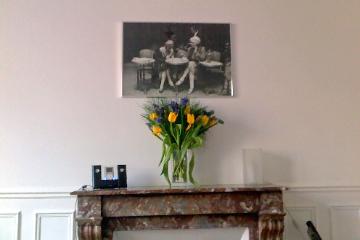 Original marble fireplace
